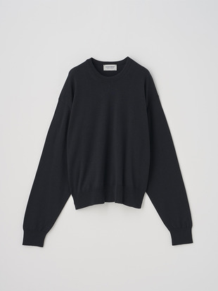 オーバーサイズ長袖ニットプルオーバー | DOTTIE | 24G MODERN FIT