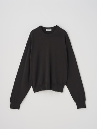 オーバーサイズ長袖ニットプルオーバー | DOTTIE | 24G MODERN FIT