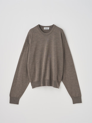オーバーサイズ長袖ニットプルオーバー | DOTTIE | 24G MODERN FIT