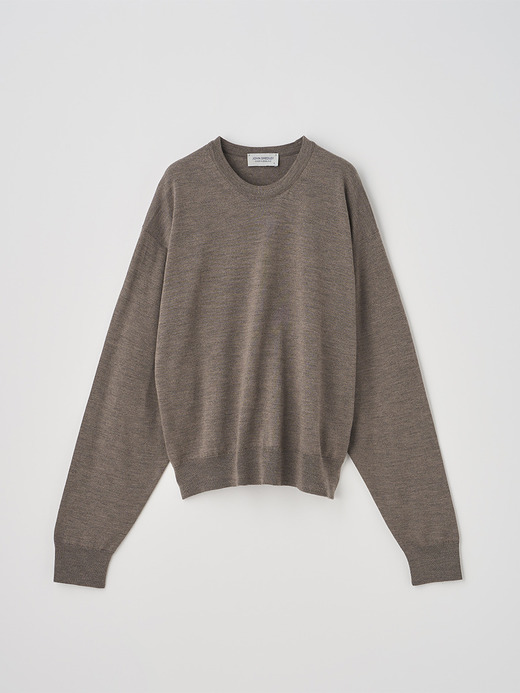 オーバーサイズ長袖ニットプルオーバー | DOTTIE | 24G MODERN FIT 詳細画像 MUSHROOM 1