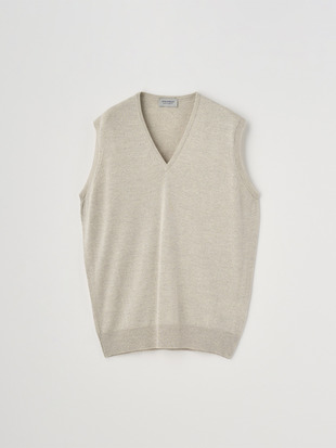 Ｖネックニットベスト | HADFIELD | 24G STANDARD FIT