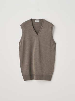 Ｖネックニットベスト | HADFIELD | 24G STANDARD FIT