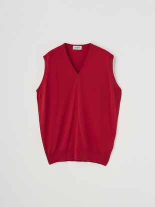 Ｖネックニットベスト | HADFIELD | 24G STANDARD FIT