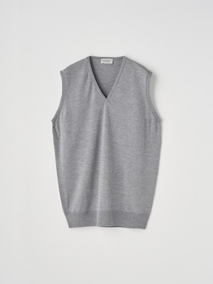 Ｖネックニットベスト | HADFIELD | 24G STANDARD FIT