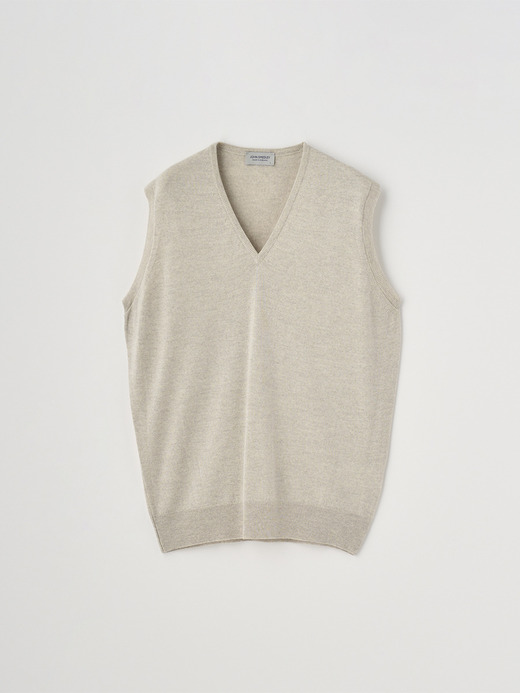 Ｖネックニットベスト | HADFIELD | 24G STANDARD FIT 詳細画像 GREY FLEECE 1