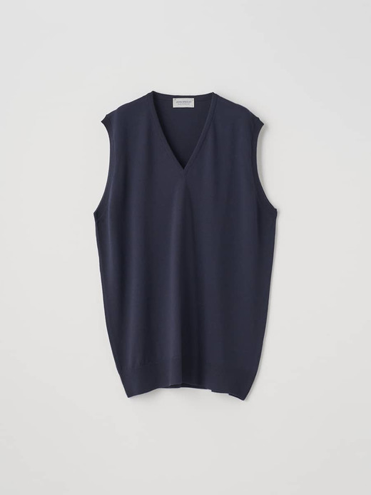 Ｖネックニットベスト | HADFIELD | 24G STANDARD FIT 詳細画像 MIDNIGHT 1