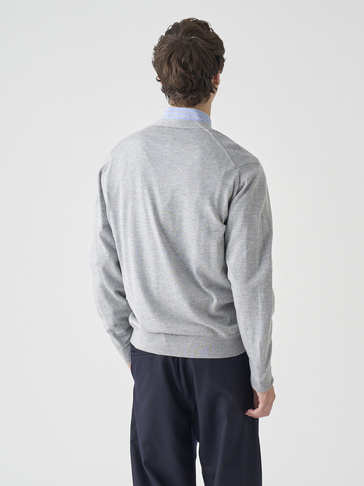 Ｖネック長袖ニットカーディガン | HALIN | 30G MODERN FIT 詳細画像 NIMBUS 10