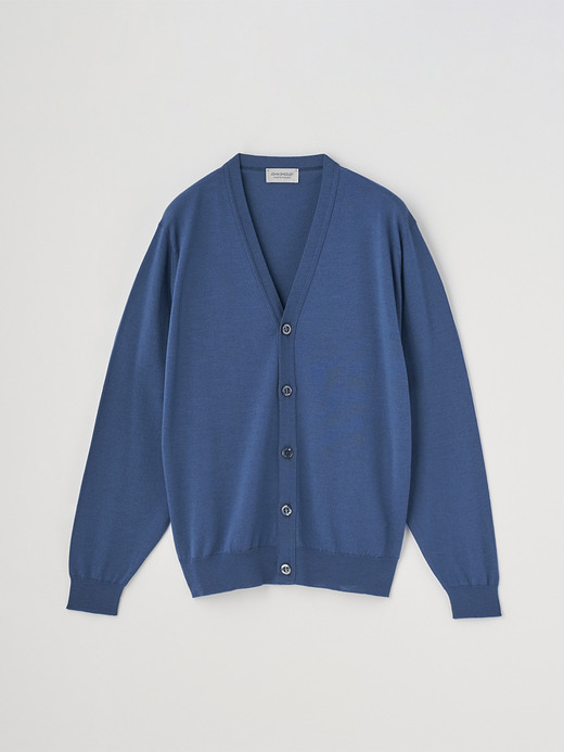 Ｖネック長袖ニットカーディガン | HALIN | 30G MODERN FIT 詳細画像 TEAL FIRTH 2