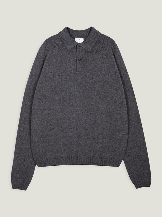 【JS&times;JOHN SMEDLEY】Rugby Shirt | JS140 詳細画像 FRAGMENTED GREY 2