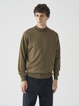モックネック長袖ニットプルオーバー | KILDAY | 30G MODERN FIT
