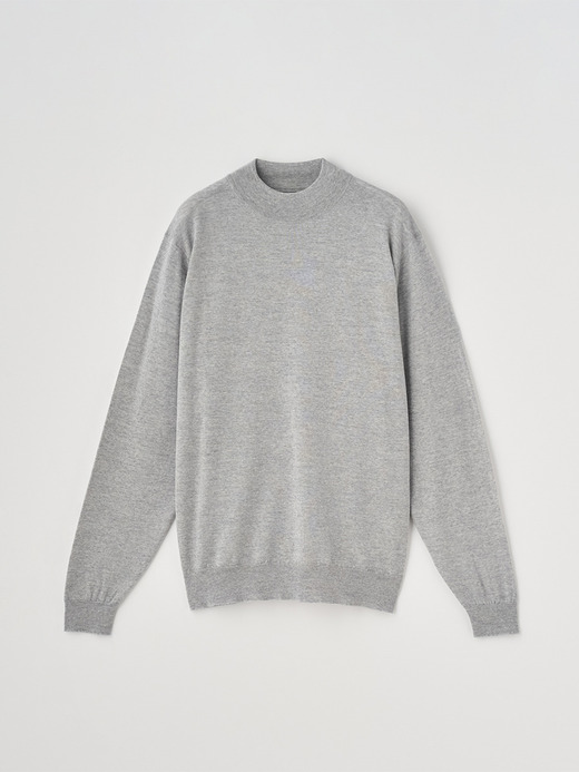 モックネック長袖ニットプルオーバー | KILDAY | 30G MODERN FIT 詳細画像 NIMBUS 1