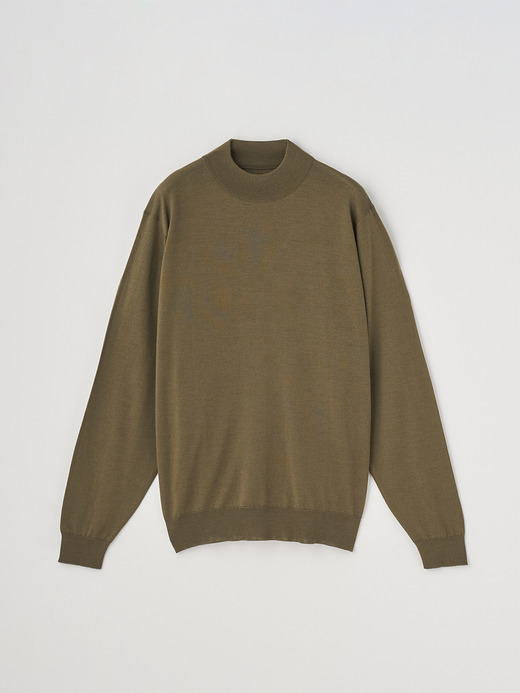 モックネック長袖ニットプルオーバー | KILDAY | 30G MODERN FIT 詳細画像 REWILDING GREEN 2