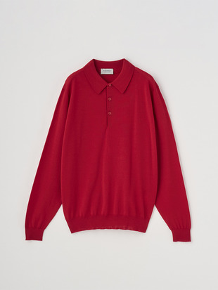 長袖ニットポロシャツ | KNOLL | 30G MODERN FIT