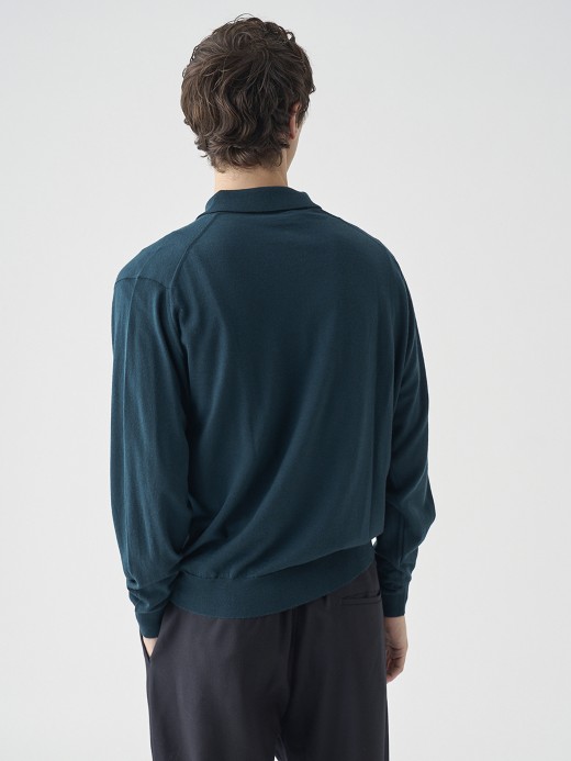 長袖ニットポロシャツ | KNOLL | 30G MODERN FIT 詳細画像 RICHARDSON GREEN 8