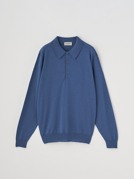 長袖ニットポロシャツ | KNOLL | 30G MODERN FIT 詳細画像 TEAL FIRTH 2