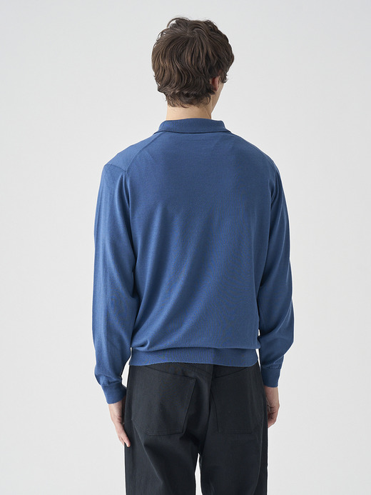 長袖ニットポロシャツ | KNOLL | 30G MODERN FIT 詳細画像 TEAL FIRTH 7