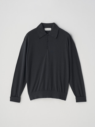【JOHN SMEDLEY×KAPTAIN SUNSHINE】 Sea Island Cotton 長袖ポロシャツ｜KSJS001