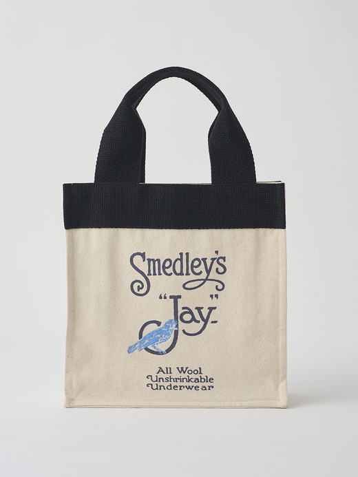 【日本限定】JOHN SMEDLEY&times;re-wrap ブックストアキャンバストートバッグ｜SMALL 詳細画像 NATURAL 1