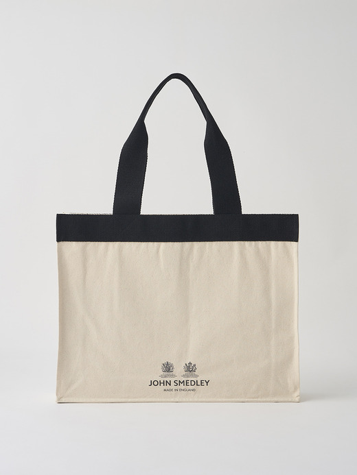 【日本限定】JOHN SMEDLEY&times;re-wrap ブックストアキャンバストートバッグ｜LARGE 詳細画像 NATURAL 2