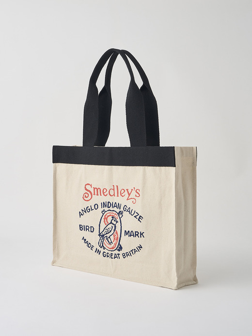 【日本限定】JOHN SMEDLEY&times;re-wrap ブックストアキャンバストートバッグ｜LARGE 詳細画像 NATURAL 3