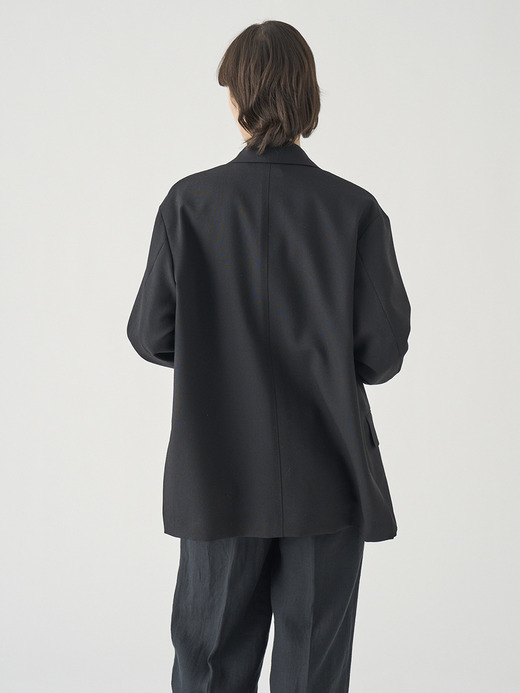 JOHN SMEDLEY×COUTURE D’ADAM 別注オーバーサイズウールジャケット | FJ347 詳細画像 NO1(L03630FJ347_ブラック) 4