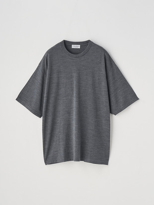 ウォッシャブルウール クルーネック半袖Ｔシャツ｜TS955