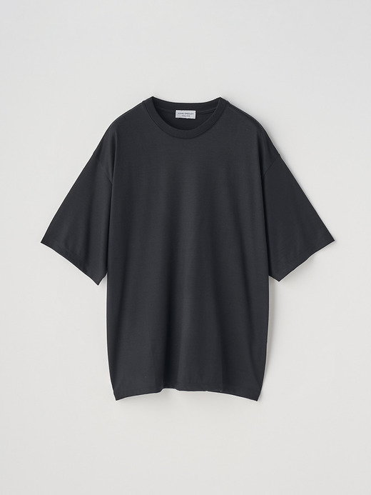 ウォッシャブルウール クルーネック半袖Ｔシャツ｜TS955 詳細画像 NO1(L03680TS955_ブラック) 1