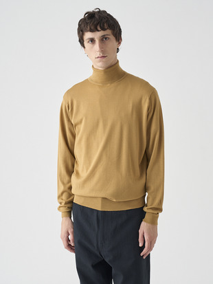 タートルネック長袖ニットプルオーバー | LEVINE | 30G MODERN FIT