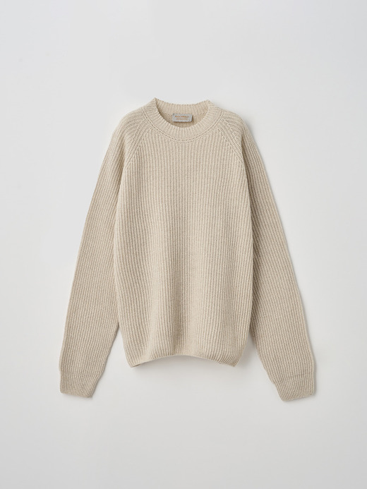［Eco Cashmere］カシミヤ混 リブクルーネックニットプルオーバー | LYLLA | 7G 詳細画像 PAMPAS 2