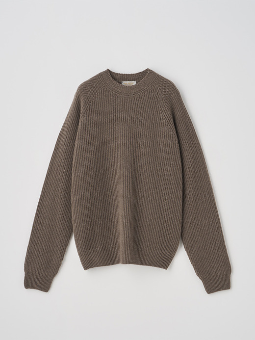 ［Eco Cashmere］カシミヤ混 リブクルーネックニットプルオーバー | LYLLA | 7G 詳細画像 TOAST 2