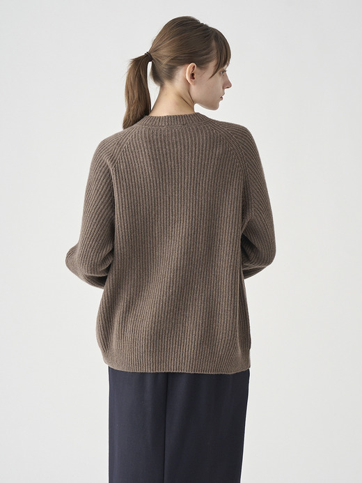 ［Eco Cashmere］カシミヤ混 リブクルーネックニットプルオーバー | LYLLA | 7G 詳細画像 TOAST 8