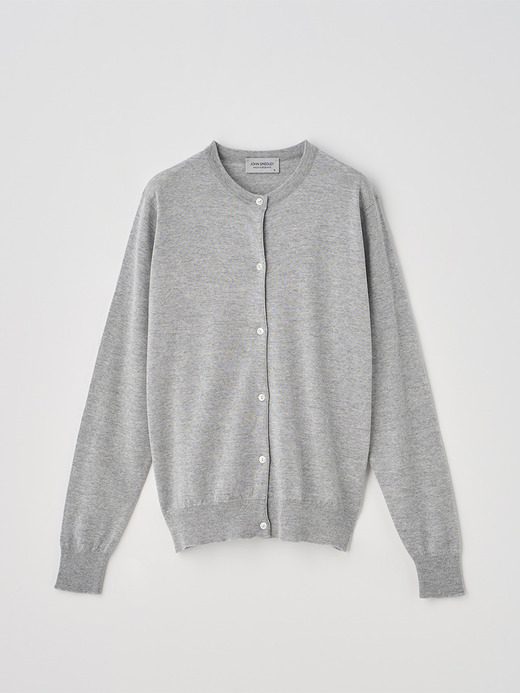 クルーネック長袖ニットカーディガン | MILLY | 30G MODERN FIT 詳細画像 NIMBUS 1