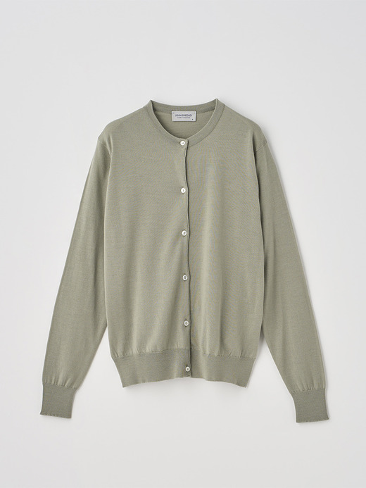 クルーネック長袖ニットカーディガン | MILLY | 30G MODERN FIT 詳細画像 THISTLE DEW 2