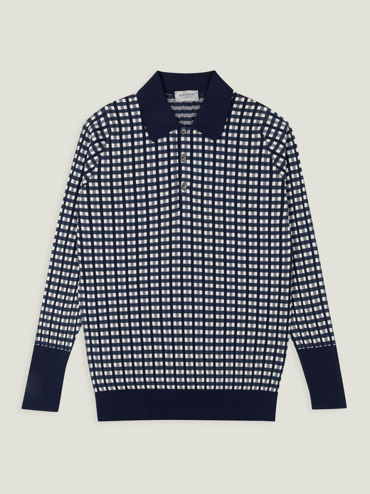 【MAXIMILIAN RAYNORxJOHN SMEDELEY】Gingham Poloshirt｜MR003 詳細画像 NO1(MR003) 2