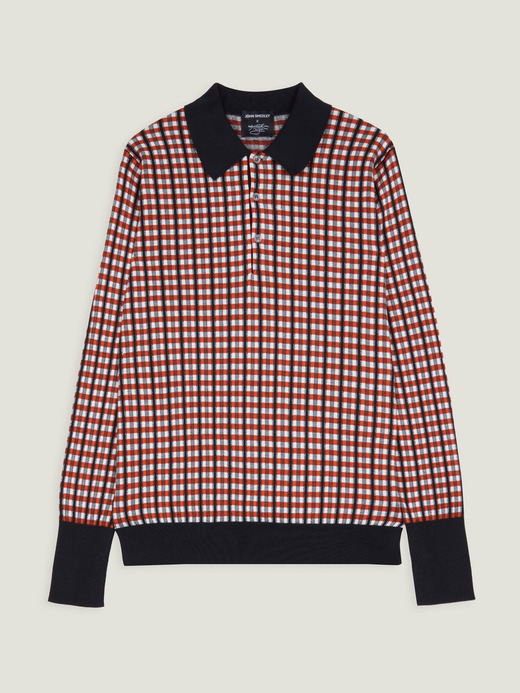 【MAXIMILIAN RAYNORxJOHN SMEDELEY】Gingham Poloshirt｜MR003 詳細画像 NO2(MR003) 1