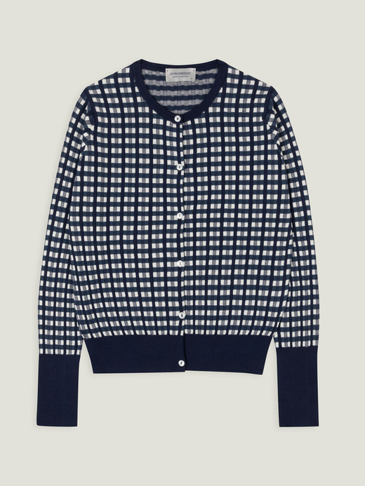 【MAXIMILIAN RAYNORxJOHN SMEDELEY】Gingham Cardigan｜MR008 詳細画像 NO1(MR008) 1