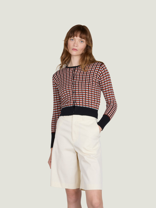 【MAXIMILIAN RAYNORxJOHN SMEDELEY】Gingham Cardigan｜MR008 詳細画像 NO2(MR008) 1