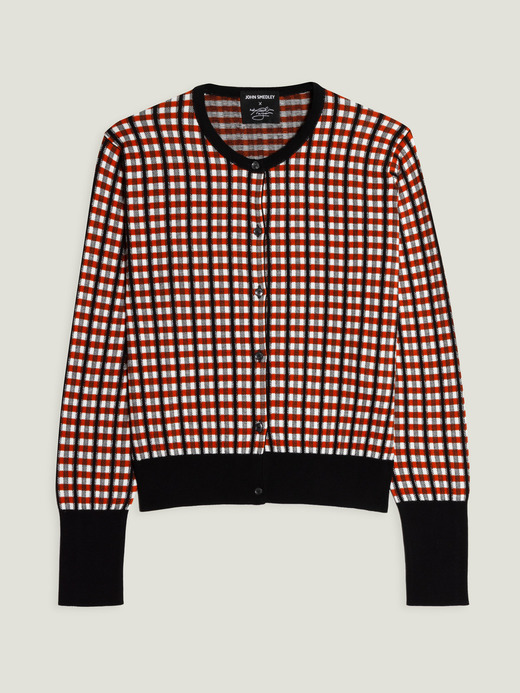 【MAXIMILIAN RAYNORxJOHN SMEDELEY】Gingham Cardigan｜MR008 詳細画像 NO2(MR008) 2