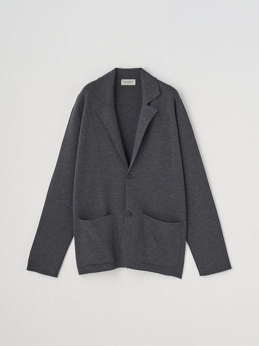 長袖ラペルニットジャケット | NARAH | 24G EASY FIT 詳細画像 CHARCOAL 2
