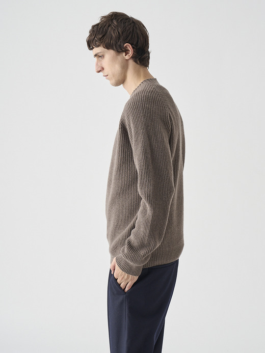 ［Eco Cashmere］カシミヤ混 クルーネック長袖ニットプルオーバー | OXNARD | 7G 詳細画像 TOAST 7