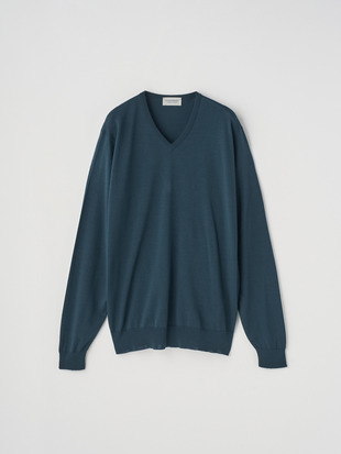 Ｖネック長袖ニットプルオーバー | PACKHAM | 30G MODERN FIT