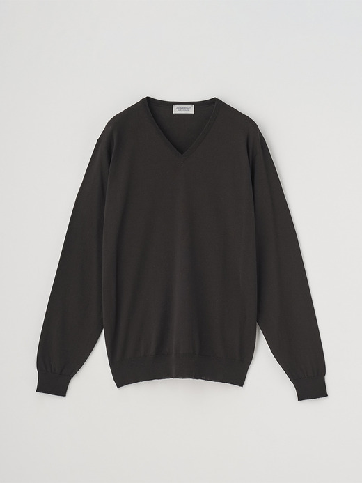 Ｖネック長袖ニットプルオーバー | PACKHAM | 30G MODERN FIT 詳細画像 FAULKNER BROWN 1