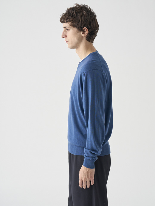 Ｖネック長袖ニットプルオーバー | PACKHAM | 30G MODERN FIT 詳細画像 TEAL FIRTH 8