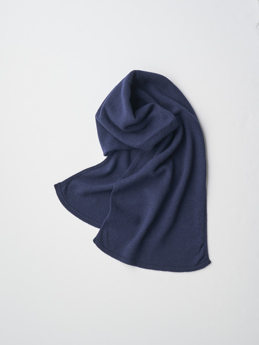 ［Eco Cashmere］カシミヤ混 ニットマフラー | QUARTZ | 5G 詳細画像 MIDNIGHT 1