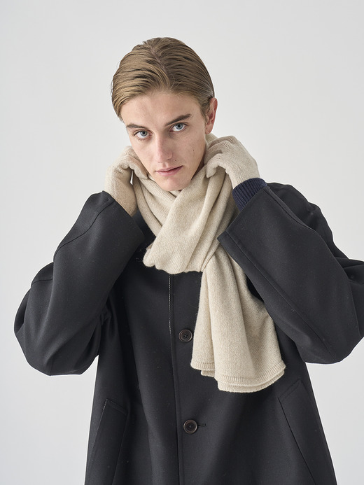 ［Eco Cashmere］カシミヤ混 ニットマフラー | QUARTZ | 5G 詳細画像 PAMPAS 3