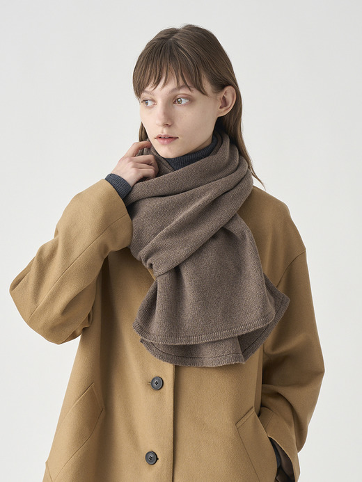 ［Eco Cashmere］カシミヤ混 ニットマフラー | QUARTZ | 5G 詳細画像 TOAST 3
