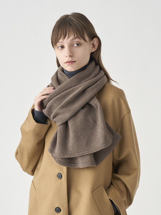 ［Eco Cashmere］カシミヤ混 ニットマフラー | QUARTZ | 5G 詳細画像 TOAST 4