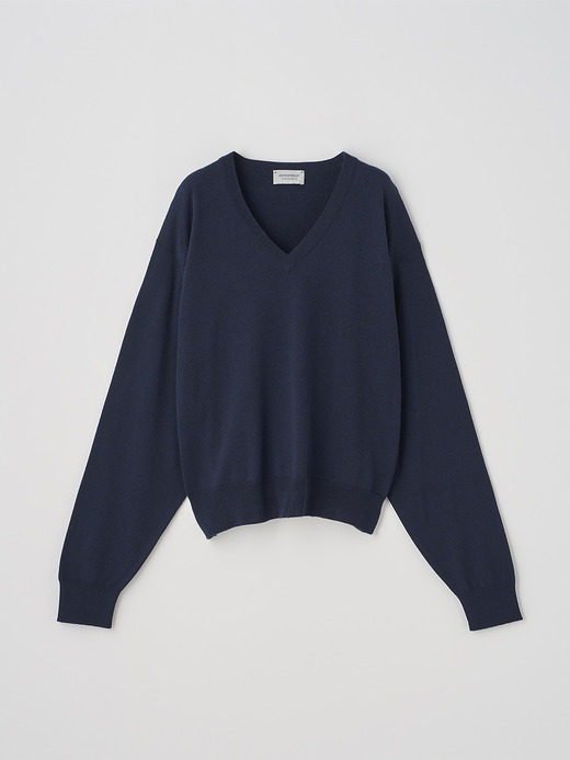 Vネックオーバーサイズ長袖ニットプルオーバー | ROSANNE | 24G MODERN FIT 詳細画像 MIDNIGHT 2