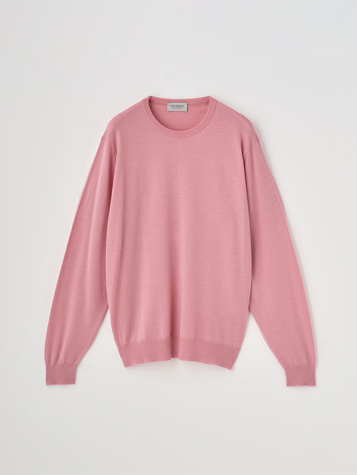 クルーネック長袖ニットプルオーバー | SCANLAN | 30G MODERN FIT 詳細画像 ROSE MOSS 2