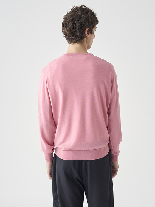 クルーネック長袖ニットプルオーバー | SCANLAN | 30G MODERN FIT 詳細画像 ROSE MOSS 9